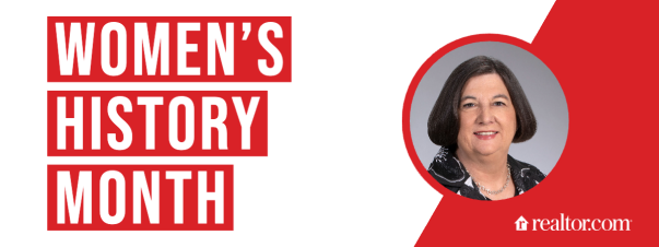 A graphic of Realtor.com employee Susan in a Women’s History Month feature