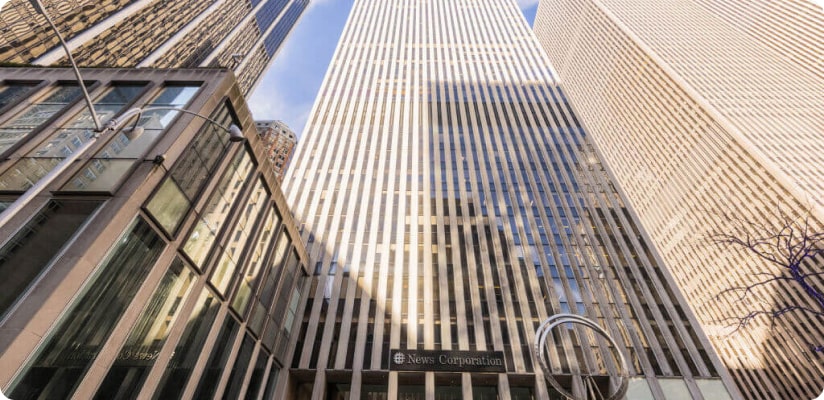 Exterior of News Corp building
