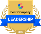 Badge - Best Company for Leadership, Comparably 2023