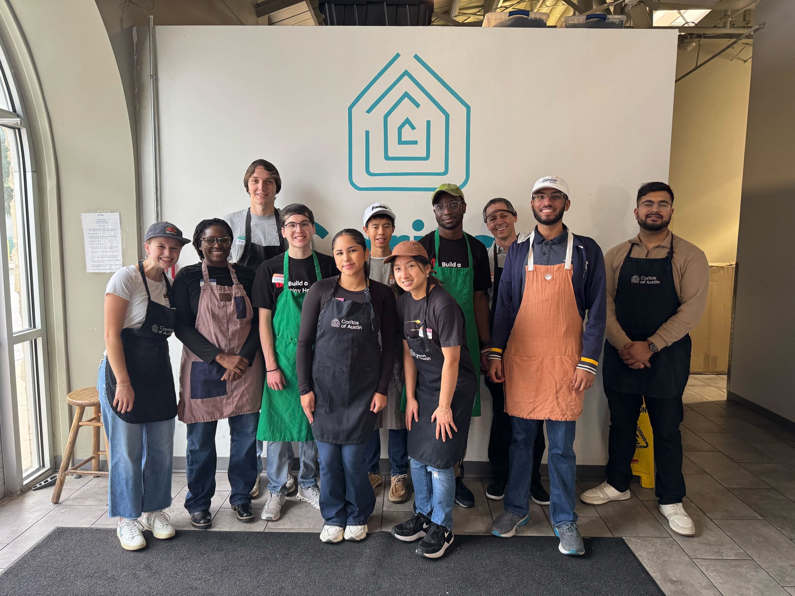 A group of Realtor.com interns volunteering